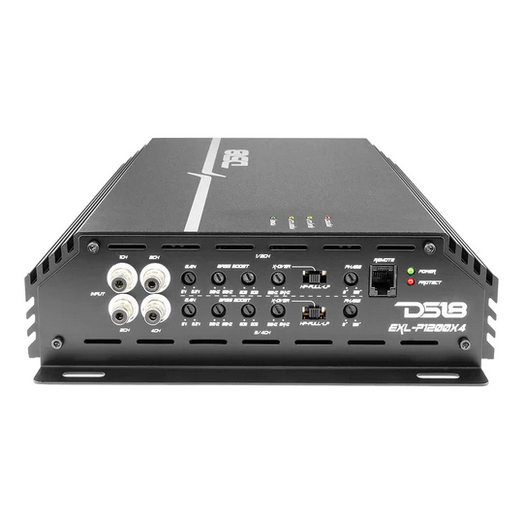DS18 EXL-P1200X4 4-Channel Class A/B Full-Range Amplifier - 4 x 200 Watts Rms @ 4-ohm