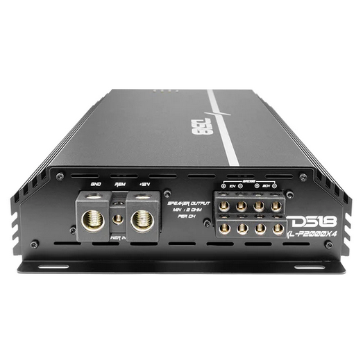 DS18 EXL-P2000X4 Amplificador de rango completo Clase A/B de 4 canales - 4 x 275 vatios Rms a 4 ohmios