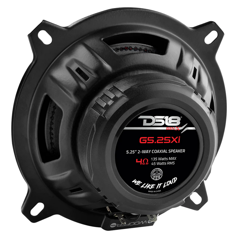 Altavoces coaxiales DS18 G5.25Xi de 5,25" y 2 vías con tweeters incorporados - 45 vatios Rms 4 ohmios