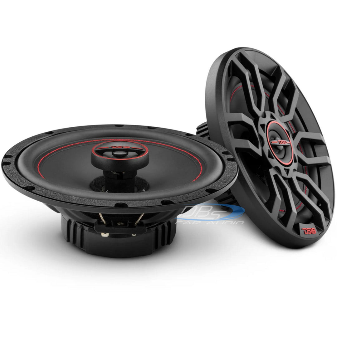 DS18 G6.5Xi 6.5" 2-way Coaxial Speaker Set with Grills - 50 Watts Rms 4-ohm