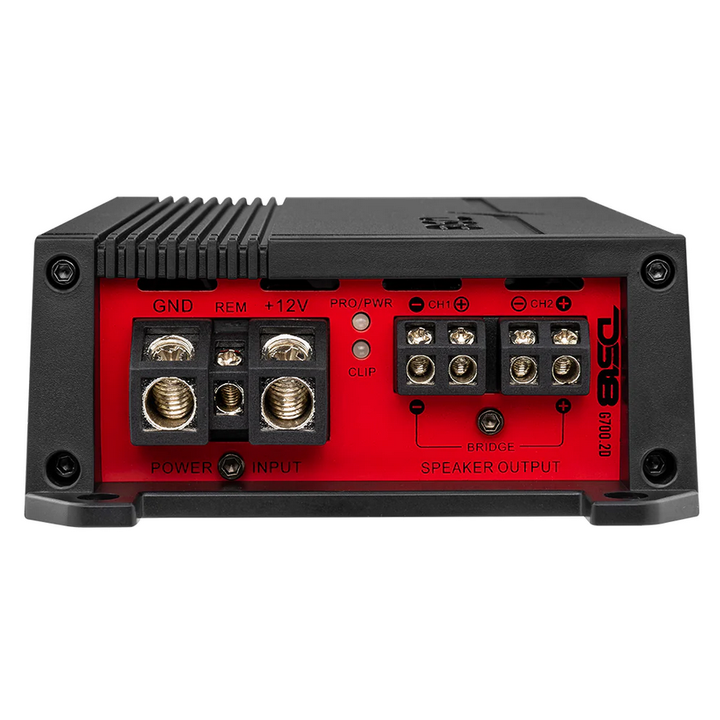 DS18 G700.2D Amplificador de rango completo Clase D de 2 canales - 2 x 100 vatios Rms a 4 ohmios