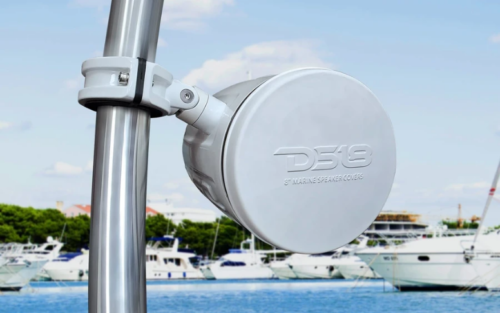 DS18 Cubiertas de altavoces marinos de silicona blanca para torres, altavoces y subwoofers - Disponibles en 6,5" 8" 10" 12"