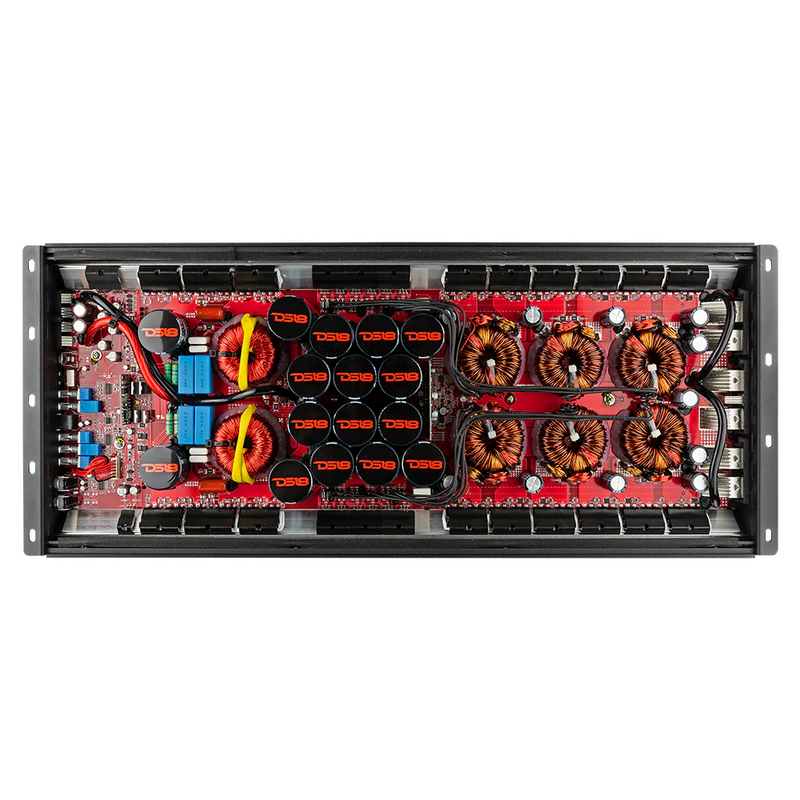 Amplificador de subwoofer coreano monobloque DS18 H-KO10/RD Clase D - 1 x 10000 vatios Rms a 1 ohmio