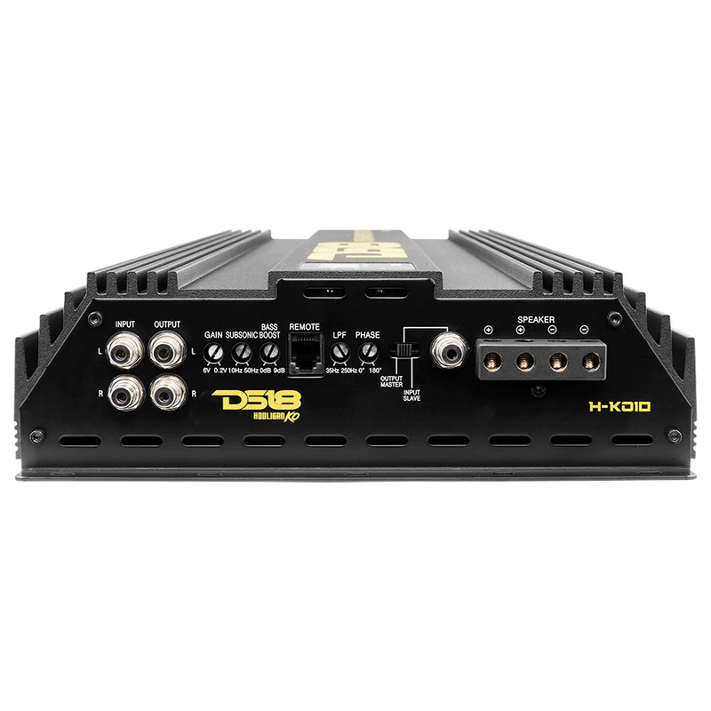 Amplificador de subwoofer coreano monobloque DS18 H-KO10 Clase D - 1 x 10000 vatios Rms a 1 ohmio