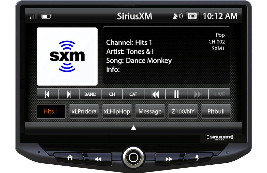 Stinger UN1810 HEIGH10 Single Din Car Stereo Head Unit with 10" Floating Touchscreen Anti-Glare Display