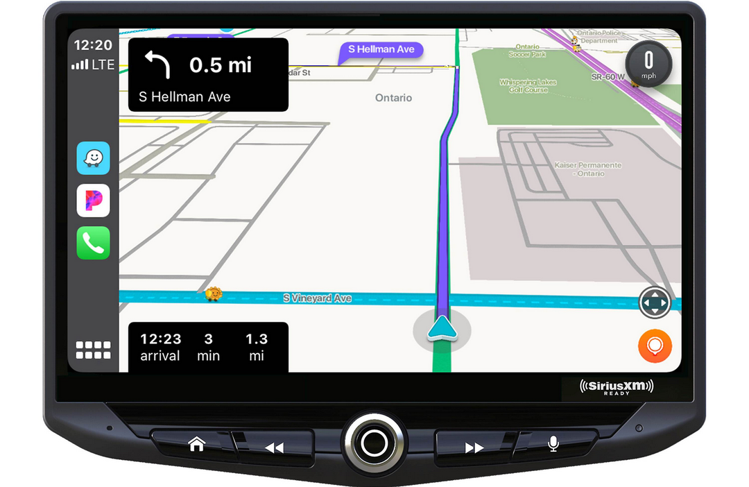 Stinger UN1810 HEIGH10 Single Din Car Stereo Head Unit with 10" Floating Touchscreen Display