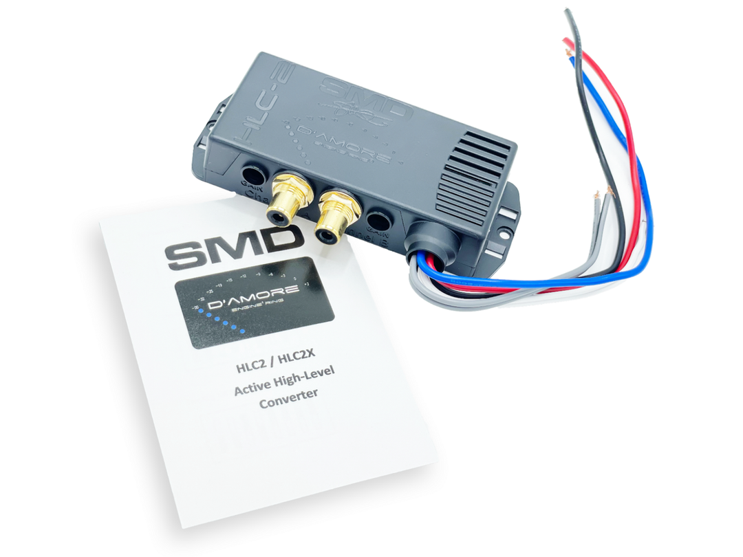 Convertidor de salida de línea sin distorsión SMD HLC-2 de 2 canales con encendido remoto y salida Rca de 10 voltios Rms
