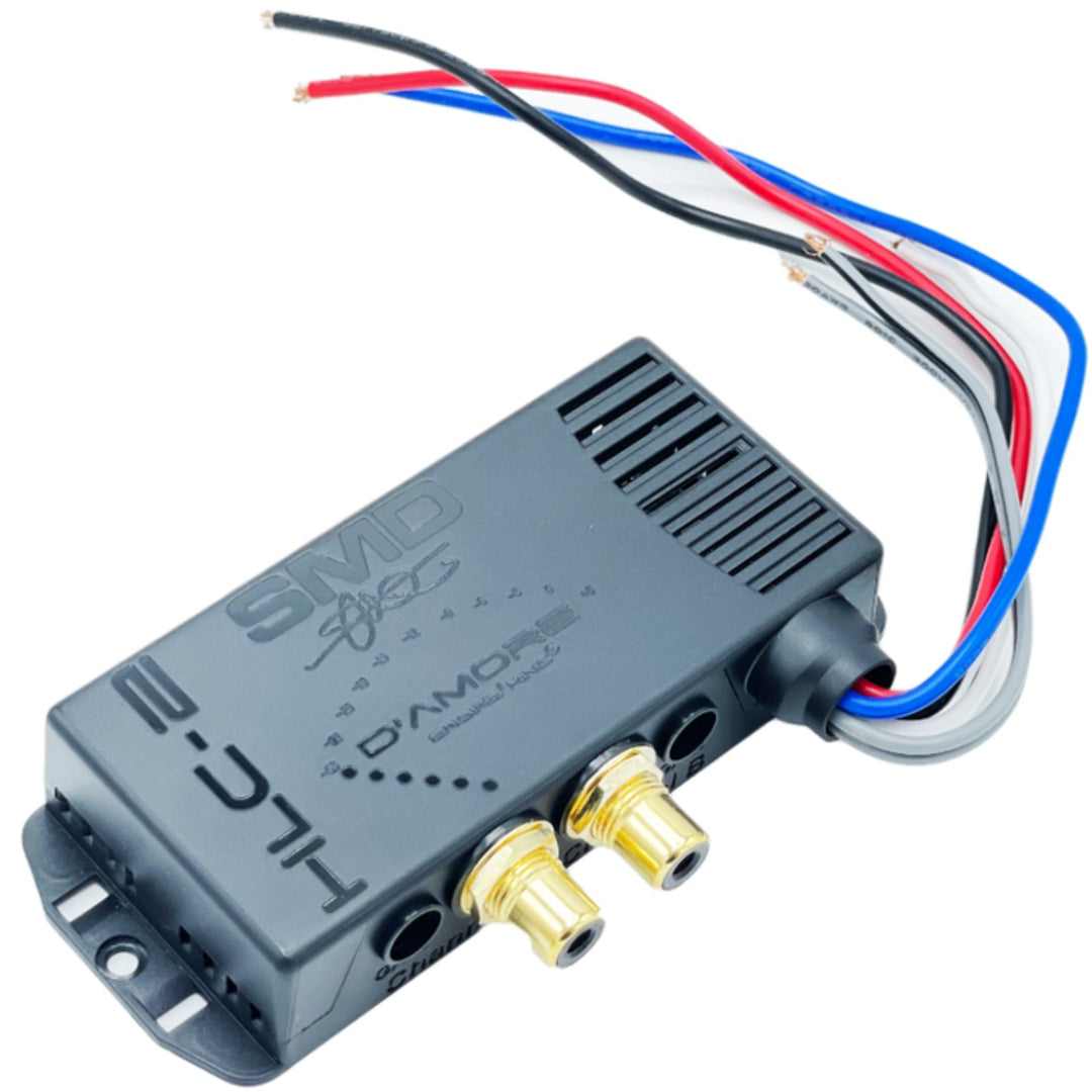 Convertidor de salida de línea sin distorsión SMD HLC-2 de 2 canales con encendido remoto y salida Rca de 10 voltios Rms