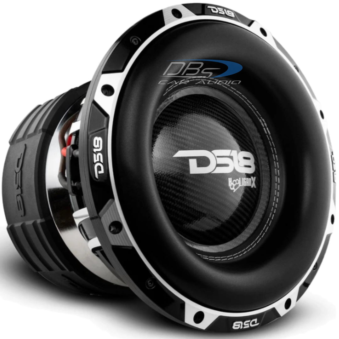 DS18 HOOL-X12.2DHE 12" Subwoofer with 4" Black Aluminum Voice Coil - 4000 Watts Rms 2-ohm DVC