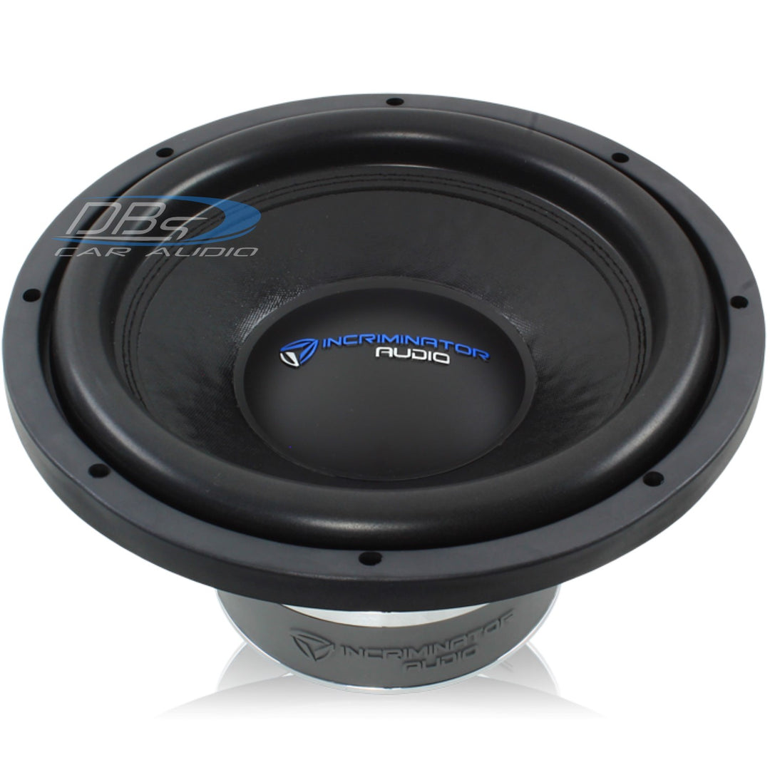 Incriminator Audio I10 10" Subwoofer with 2.5" Aluminum Voice Coil - 500 Watts Rms 4-ohm DVC