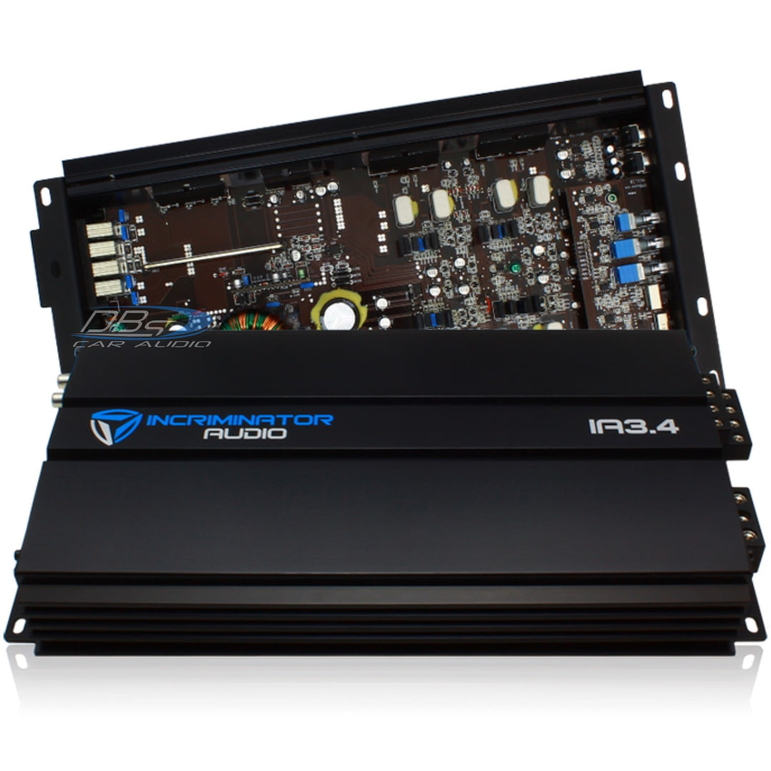 Amplificador Incriminator Audio IA3.4 de 4 canales Clase A/B - 4 x 75 vatios Rms a 4 ohmios