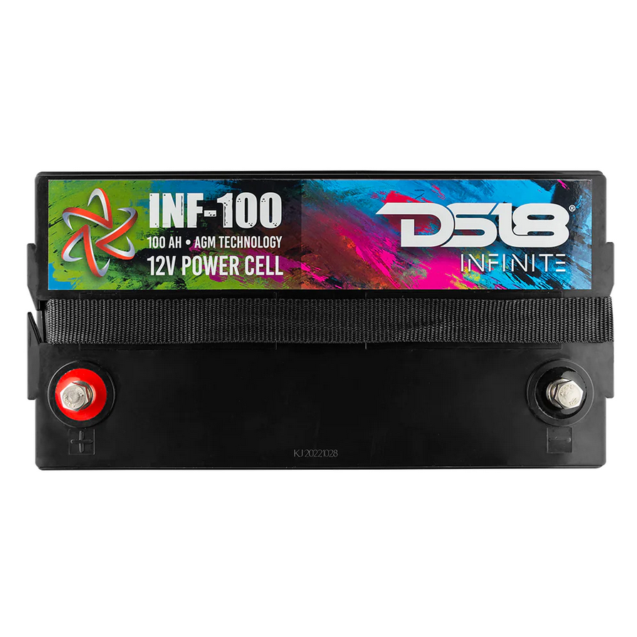 DS18 INF-100AH Batería de audio para automóvil AGM de 12 voltios - 2800 vatios Rms | 100Ah