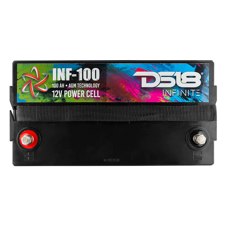 DS18 INF-100AH Batería de audio para automóvil AGM de 12 voltios - 2800 vatios Rms | 100Ah