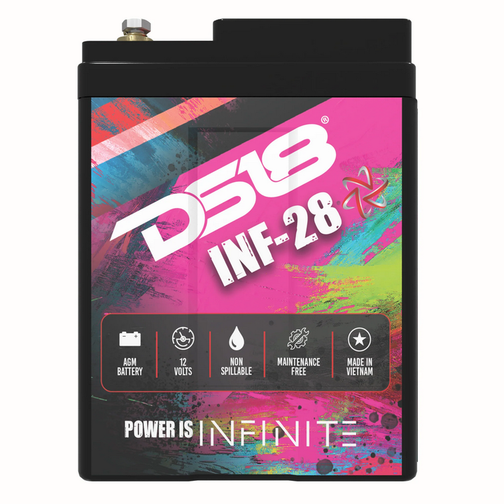DS18 INF-28AH Batería de audio para automóvil AGM de 12 voltios - 1000 vatios Rms | 28Ah