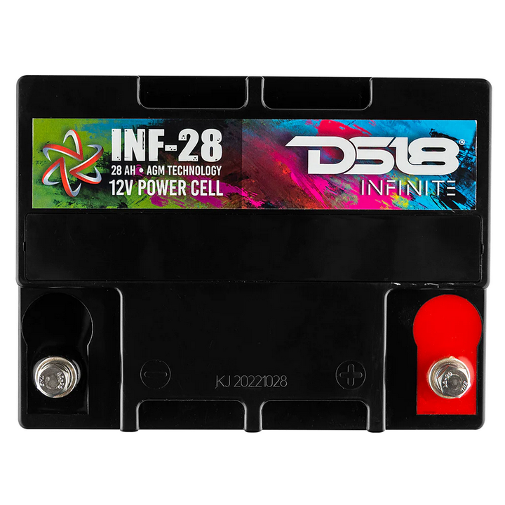 DS18 INF-28AH Batería de audio para automóvil AGM de 12 voltios - 1000 vatios Rms | 28Ah