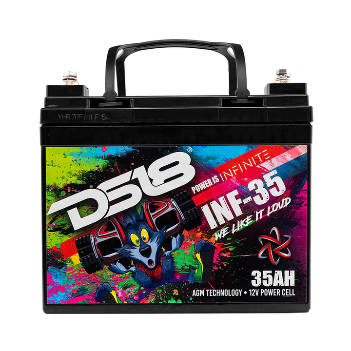 DS18 INF-35AH Batería de audio para automóvil AGM de 12 voltios - 1250 vatios Rms | 35Ah
