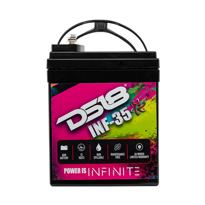 DS18 INF-35AH Batería de audio para automóvil AGM de 12 voltios - 1250 vatios Rms | 35Ah