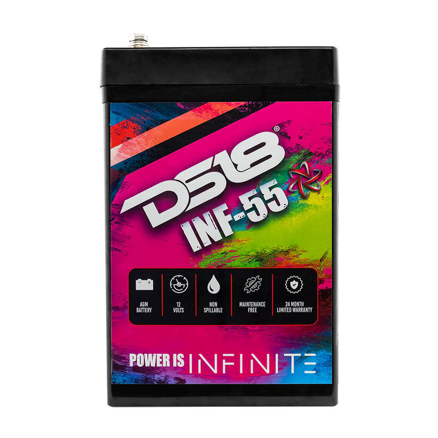 DS18 INF-55AH Batería de audio para automóvil AGM de 12 voltios - 1750 vatios Rms | 55Ah