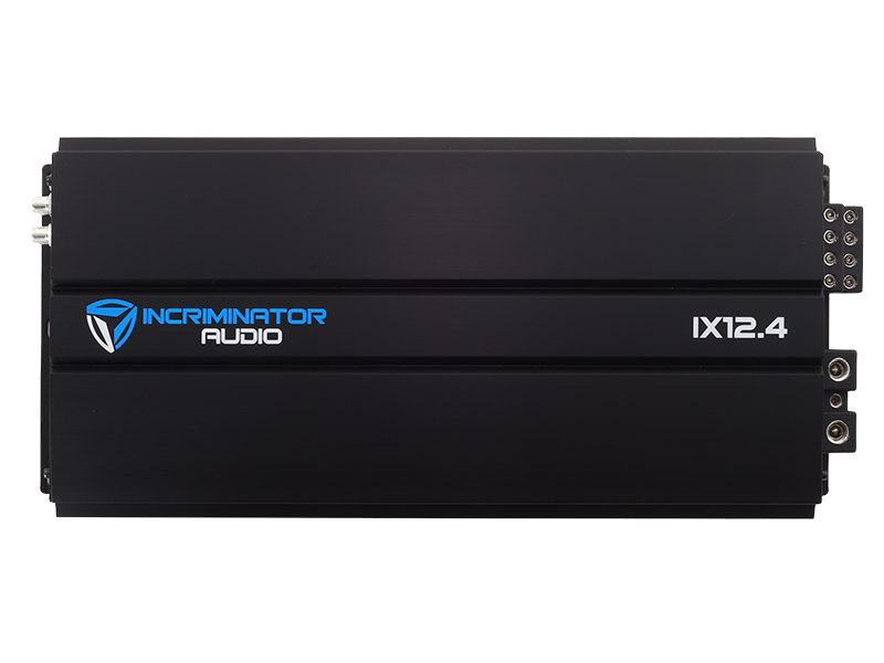 Incriminator Audio IX12.4 Amplificador clase A/B de 4 canales - 4 x 300 vatios Rms a 4 ohmios