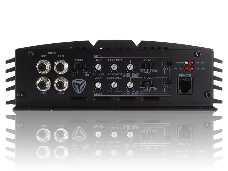 Incriminator Audio IX12.4 Amplificador clase A/B de 4 canales - 4 x 300 vatios Rms a 4 ohmios