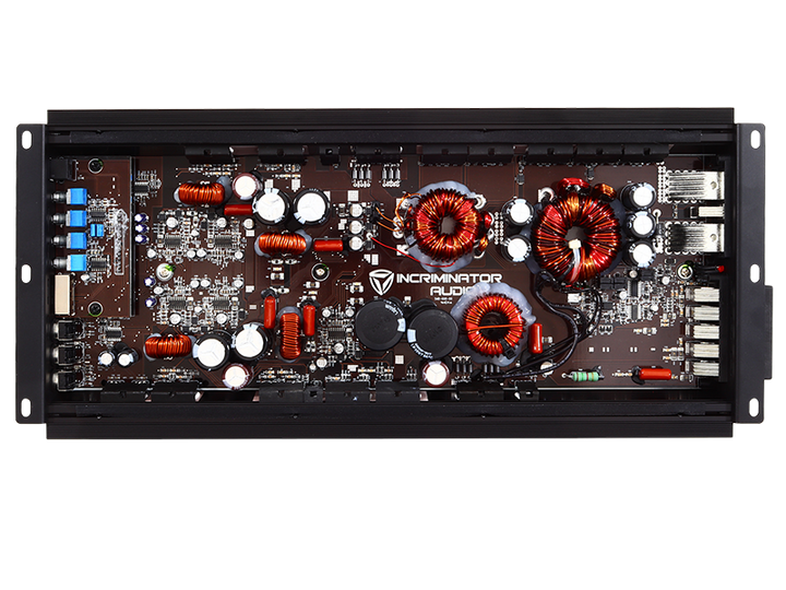 Incriminator Audio IX17.5 Amplificador de rango completo de 5 canales - 4 x 125 vatios Rms a 4 ohmios + 1 x 1200 vatios Rms a 1 ohmio
