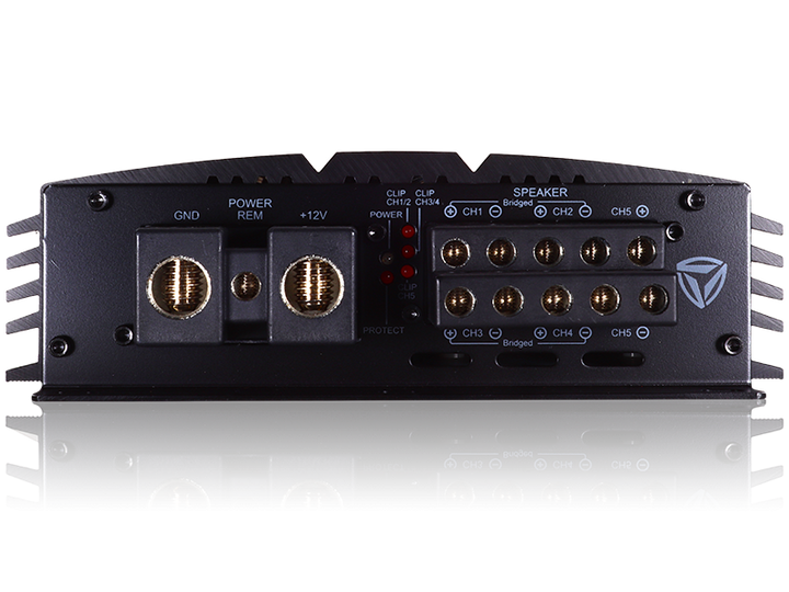 Incriminator Audio IX17.5 5-Channel Full-Range Amplifier - 4 x 125 Watts Rms @ 4-ohm + 1 x 1200 Watts Rms @ 1-ohm