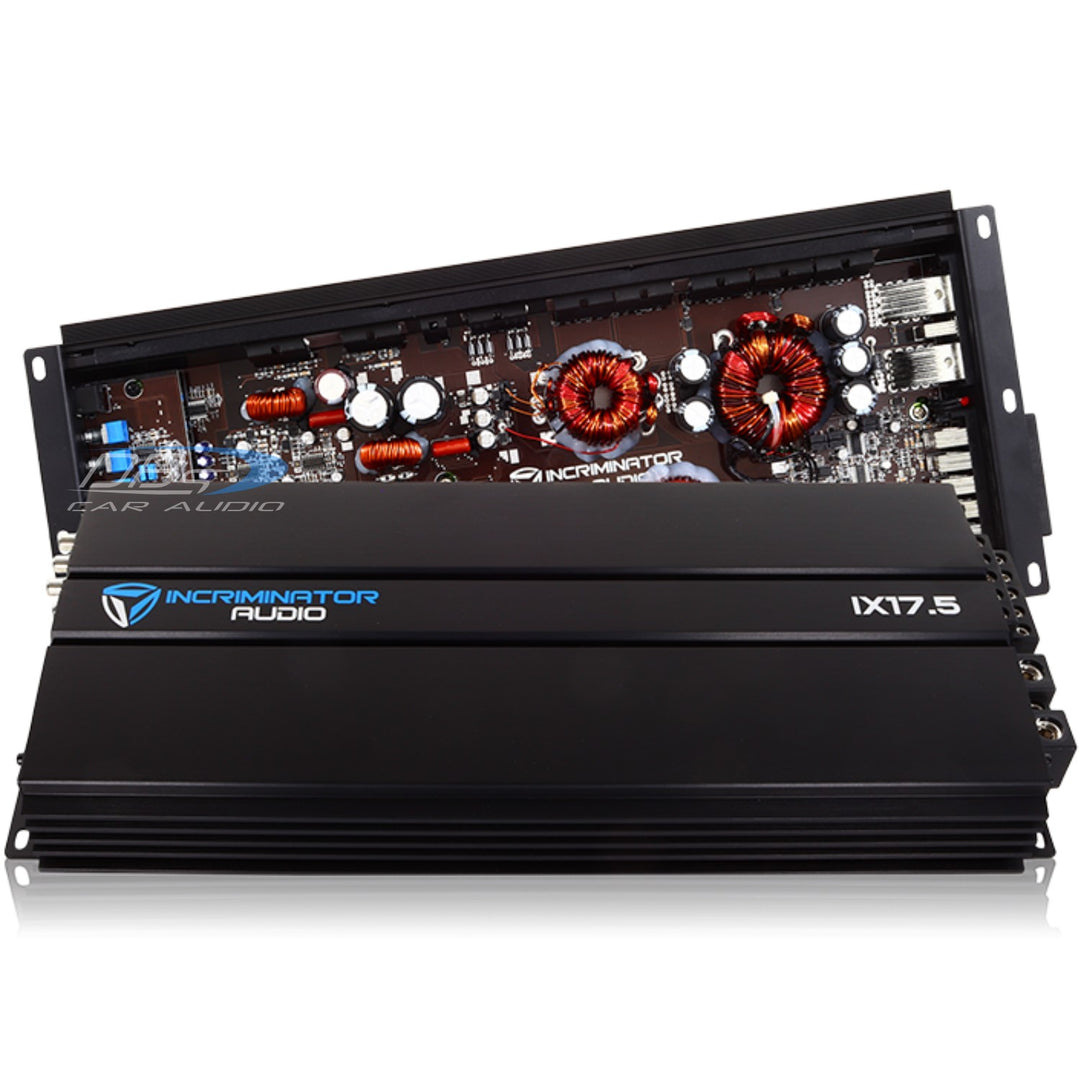 Incriminator Audio IX17.5 Amplificador de rango completo de 5 canales - 4 x 125 vatios Rms a 4 ohmios + 1 x 1200 vatios Rms a 1 ohmio
