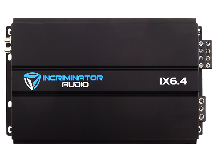 Incriminator Audio IX6.4 Amplificador clase A/B de 4 canales - 4 x 150 vatios Rms a 4 ohmios