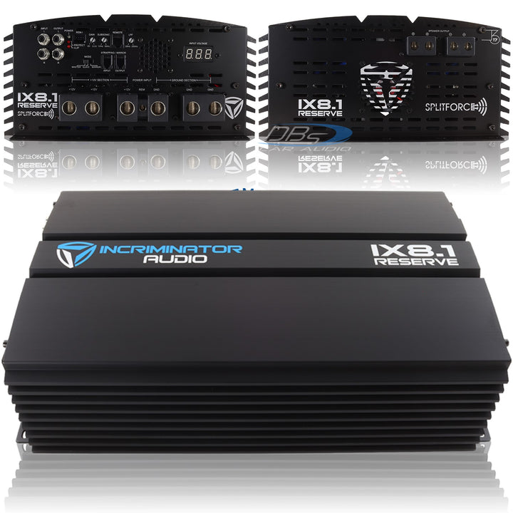 Incriminator Audio IX8.1 Monoblock Class D Amplifier - 1 x 8000 Watts Rms @ 1-ohm
