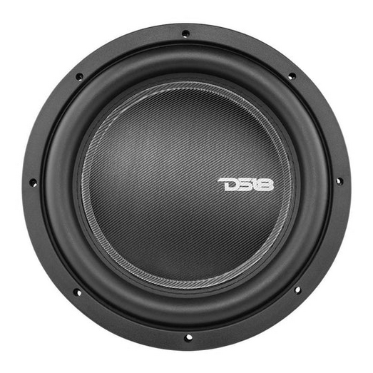 DS18 IXS12.2D 12" Shallow Mount Subwoofer with Large Dust Cap and 2.5" Voice Coil - 800 Watts Rms 2-ohm DVC