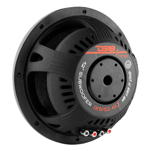 DS18 IXS12.4D Subwoofer de montaje superficial de 12" con bobina móvil de 2,5" - 800 vatios Rms 4 ohmios DVC