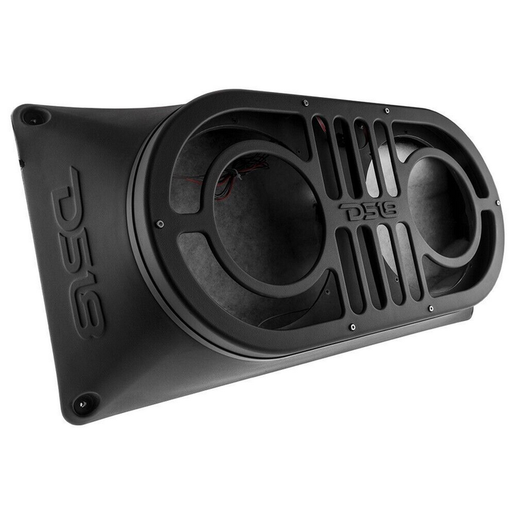 1997-up Jeep Wrangler TJ, JK, JKU, JL & JLU - DS18 JBASS Tailgate Subwoofer Enclosure with RGB Lights - Fits 2x 10" Subwoofers