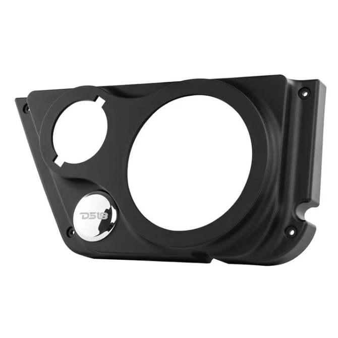 2007-2018 Jeep Wrangler JK & JKU - DS18 JL-FD-LR Front Door Speaker Panels - Fits 2x 6.5" Speakers and 2x 3.75" Tweeters