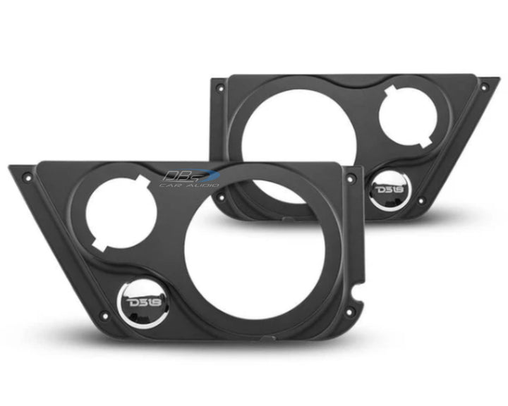 2007-2018 Jeep Wrangler JK & JKU - DS18 JL-FD-LR Front Door Speaker Panels - Fits 2x 6.5" Speakers and 2x 3.75" Tweeters