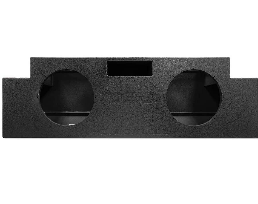 2007-up Jeep Wrangler JKU & JLU - DS18 Dual 12" Down Fire Ported Subwoofer Enclosure with Plexiglass and LED Lights