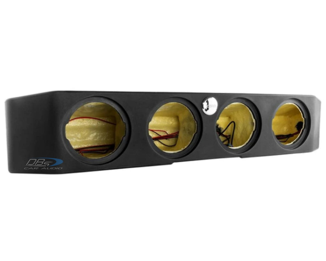 2020-up Jeep Wrangler JT & Gladiator - DS18 JT-S64 Under Seat Subwoofer Enclosure - Fits 4x 6.5" Subwoofers