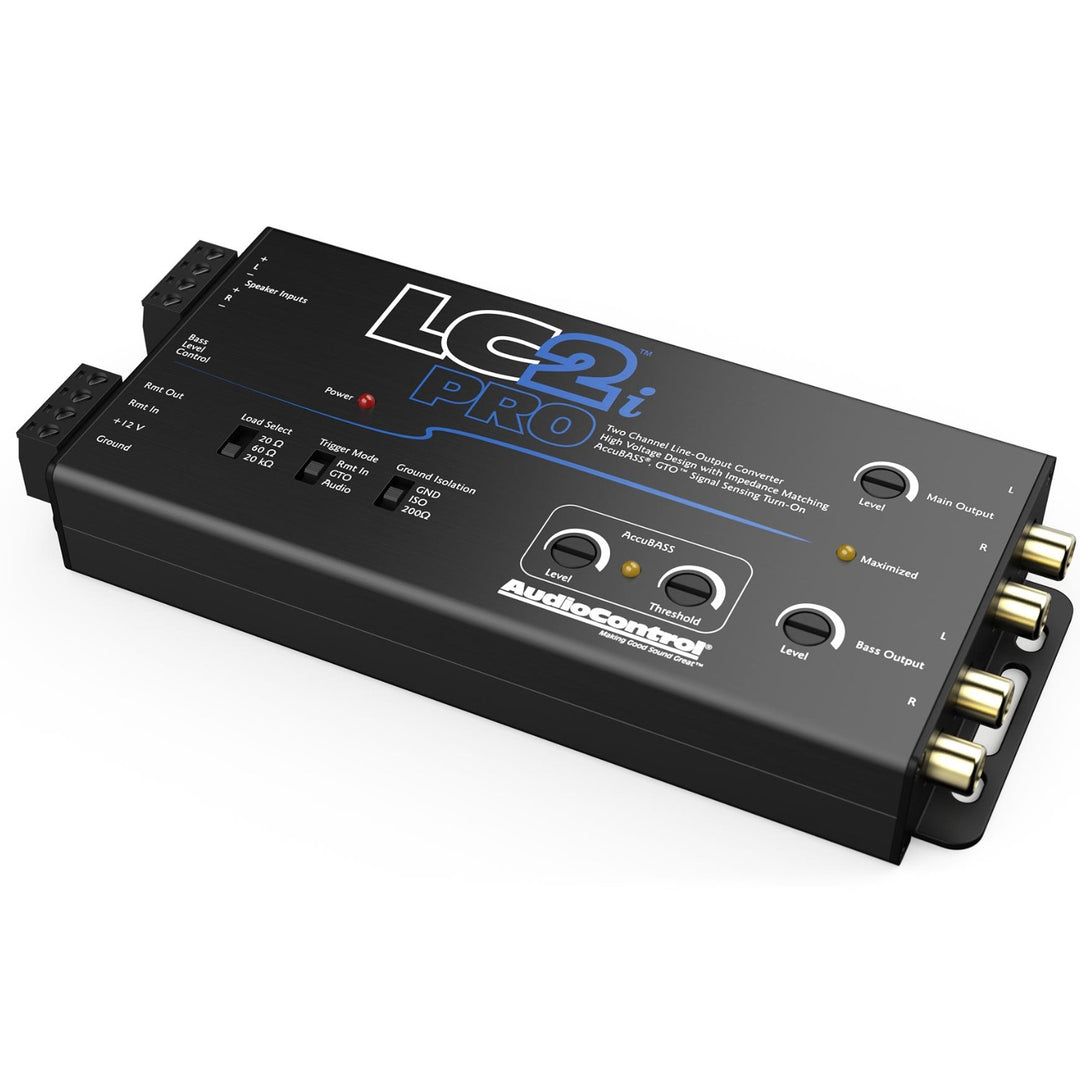 LC2i PRO 2-Channel Line Output Converter with AccuBASS and ACR-1 Level Controller