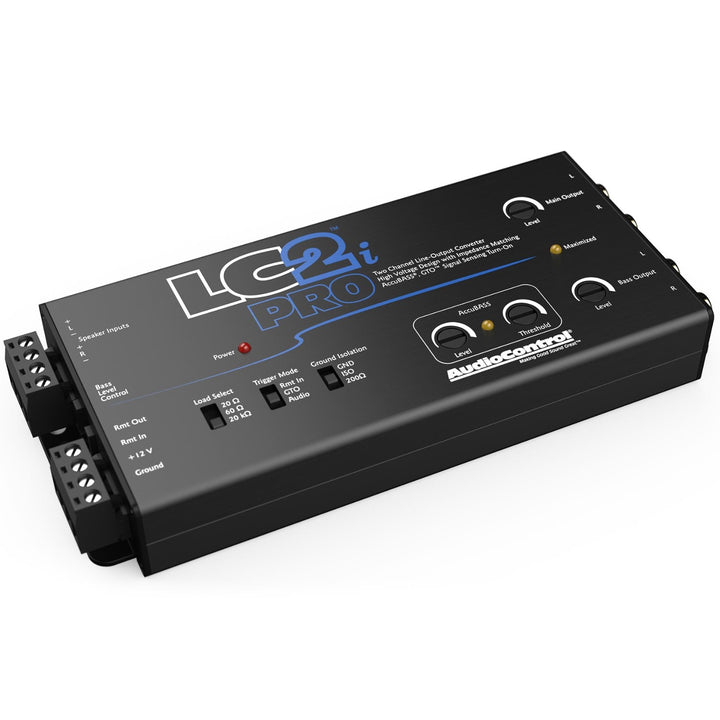 Convertidor de salida de línea de 2 canales LC2i PRO con AccuBASS y controlador de nivel ACR-1
