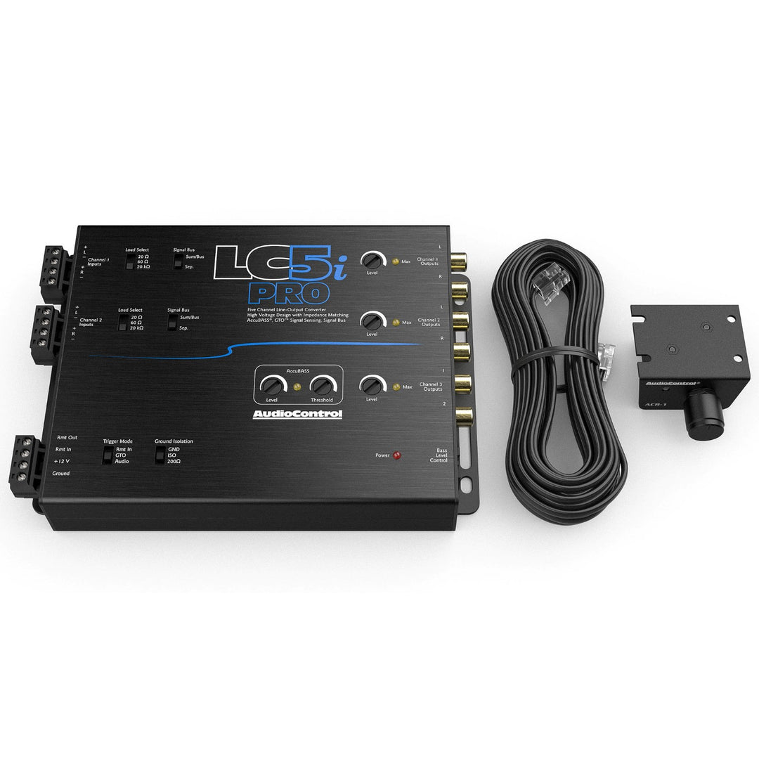Convertidor de salida de línea de 5 canales LC5i PRO con AccuBASS y controlador de nivel ACR-1