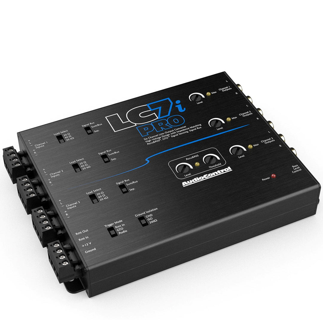 Convertidor de salida de línea de 6 canales LC7i PRO con AccuBASS y controlador de nivel ACR-1