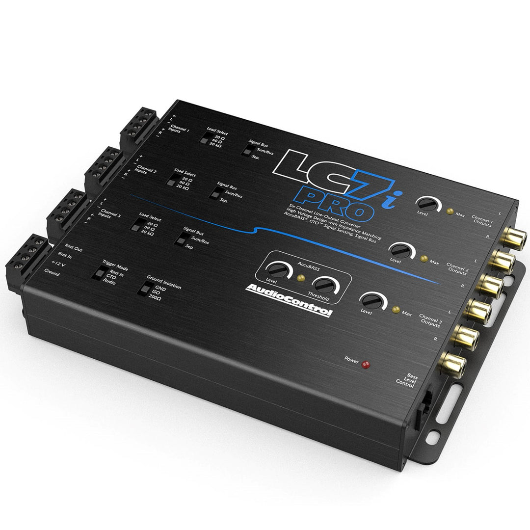Convertidor de salida de línea de 6 canales LC7i PRO con AccuBASS y controlador de nivel ACR-1