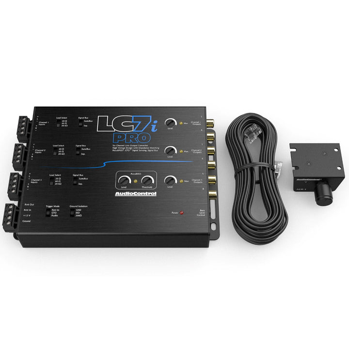 Convertidor de salida de línea de 6 canales LC7i PRO con AccuBASS y controlador de nivel ACR-1