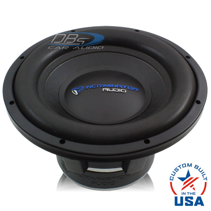 Incriminator Audio Lethal Injection 10" Subwoofer with 3" Aluminum Voice Coil - 1000 Watts Rms 4-ohm DVC