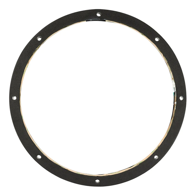 DS18 LRING10 Anillo de altavoz acrílico de 10" con luces LED RGB - Espaciador de 1/2" de grosor resistente al agua para altavoces y subwoofers