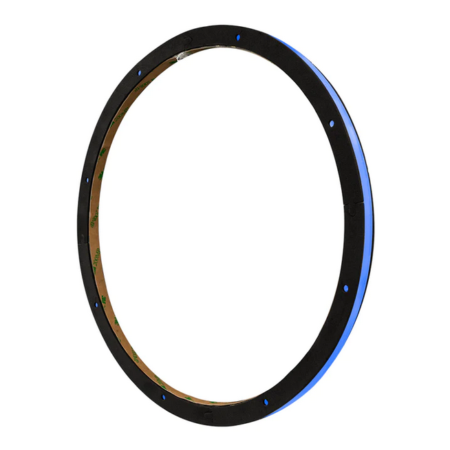 DS18 LRING12 Anillo de altavoz acrílico de 12" con luces LED RGB - Espaciador de 1/2" de grosor resistente al agua para altavoces y subwoofers