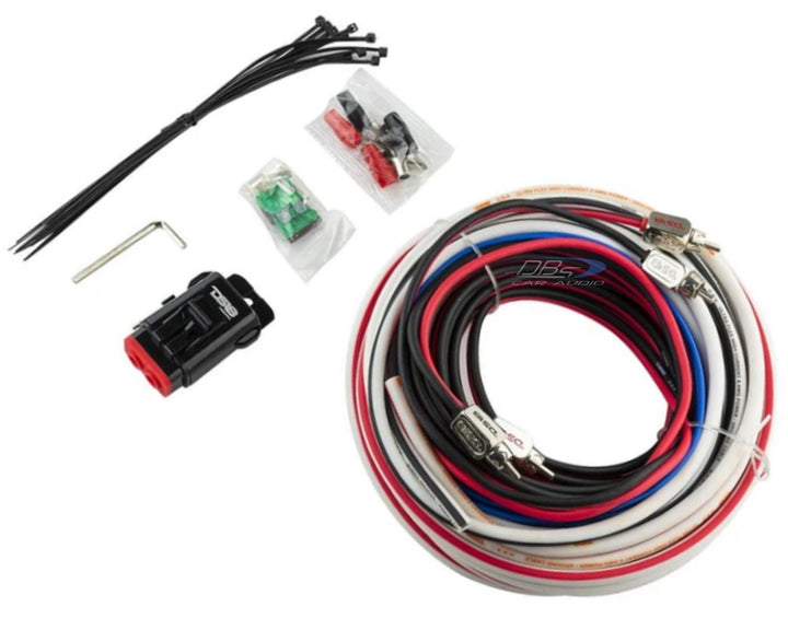 DS18 MOFCKIT8 8 Gauge Marine Amplifier Wiring Kit - Made with Tinned OFC Copper Wire
