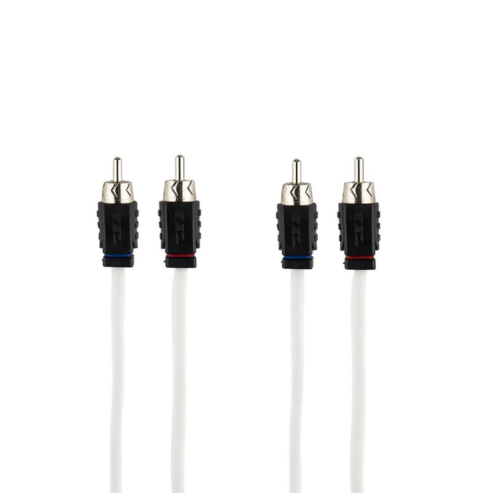 DS18 MOFCR-12FT 12 Foot Marine Grade 2-Channel Twisted Rca Cable - Made with Tinned OFC Copper Wire
