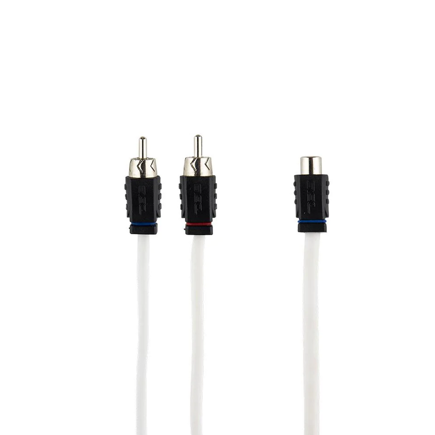 DS18 MOFCR-1F2M Marine Grade 1x Female to 2x Male Rca Splitter Cable - Made with Tinned OFC Copper Wire