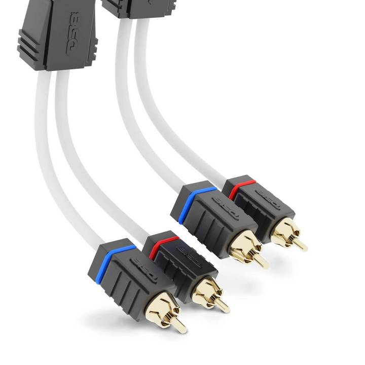 DS18 MOFCR-25FT 25 Foot Marine Grade 2-Channel Twisted Rca Cable - Made with Tinned OFC Copper Wire