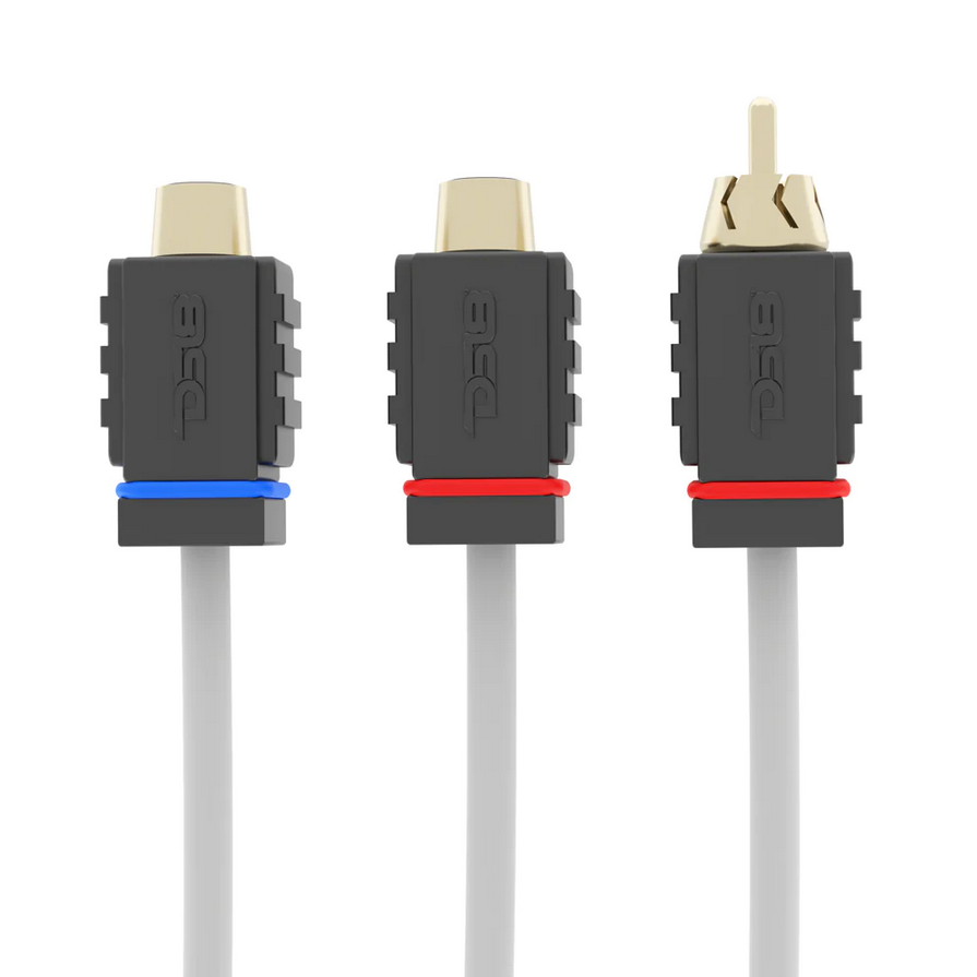 DS18 MOFCR-2F1M Marine Grade 1x Male to 2x Female Rca Splitter Cable - Made with Tinned OFC Copper Wire